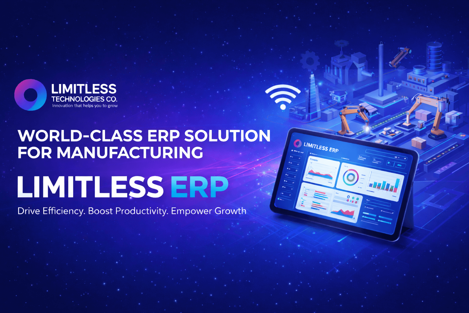Limitless Technologies dashboard showing analytics and business metrics